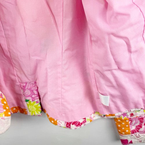 Blazer Lilly Pulitzer patchwork rosa floreale foderato tasche anteriori taglia small - Foto 5 di 7
