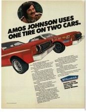 1975 B.f. Goodrich Tires Amos Johnson Amc Red Gremlin Race Car Vintage Print Ad 1975 B.f. Goodrich Tires Amos Johnson Amc Red Gremlin Race Car Vintage Print Ad