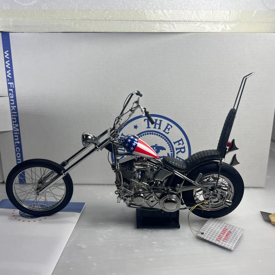 1/10 franklin mint Harley Davidson 1969 Easy Rider Chopper America Captain - Image 2 of 4