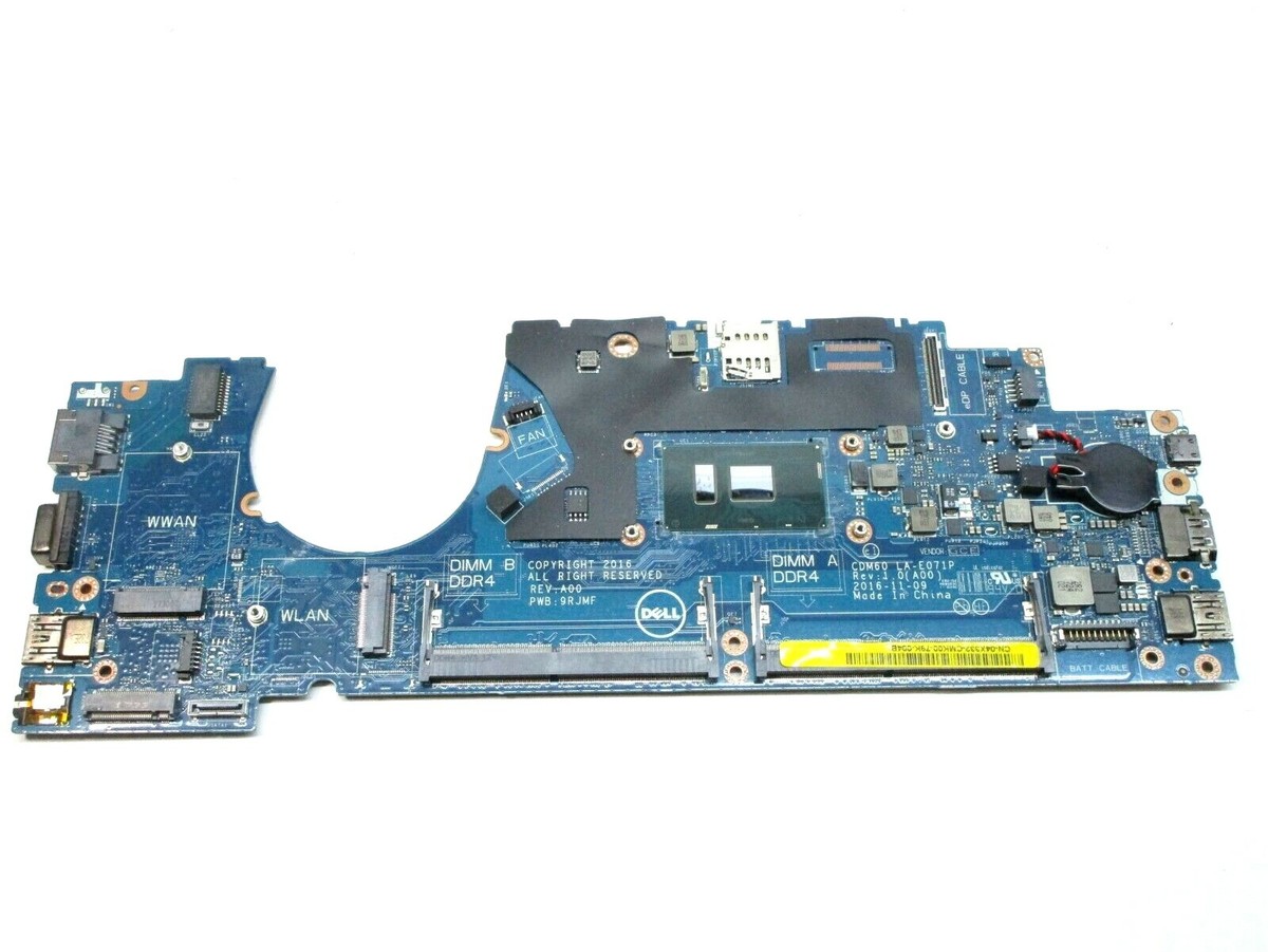インテル New Dell OEM Latitude 5280 Motherboard w/ Intel i7-7600U
