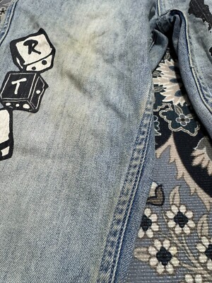 Vintage Roll The Dice Graphic Printed Skinny Jeans | eBay