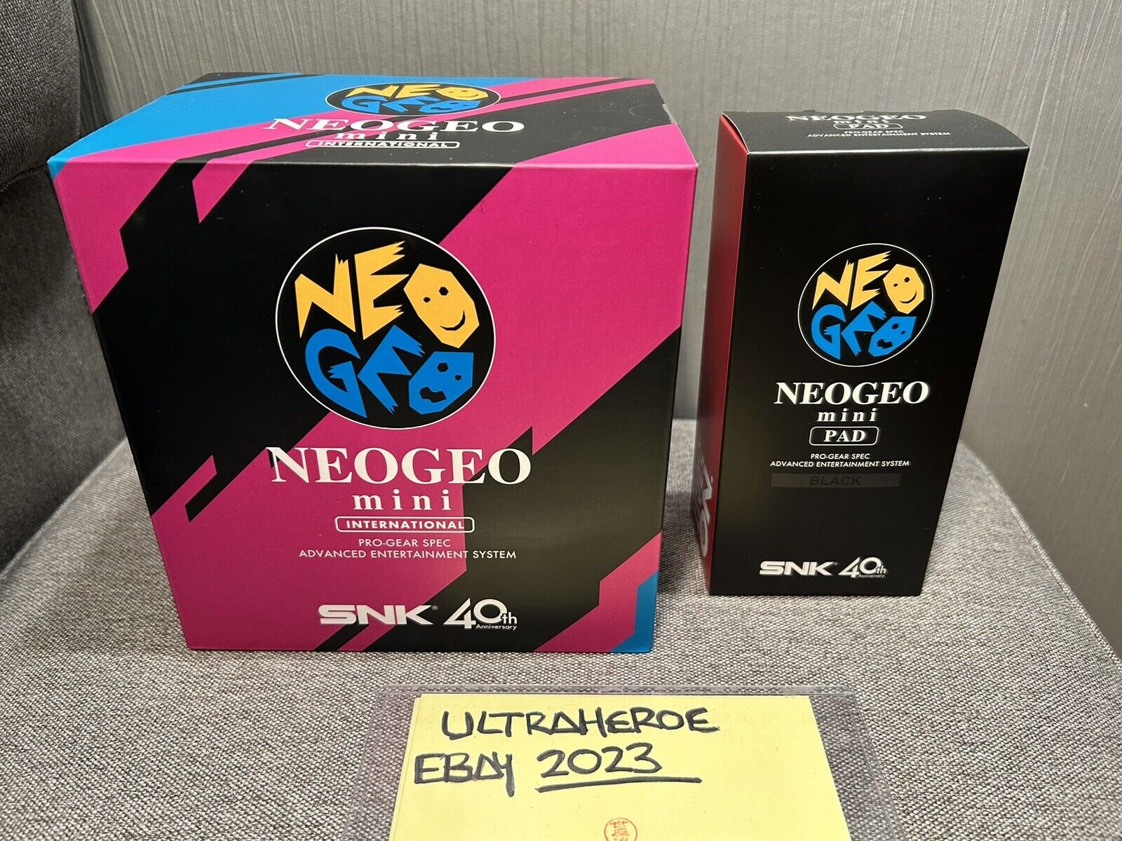 Neo Geo Mini International + Pad Black NEW Sealed Europa