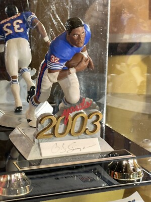 O.J. Simpson Signed Salvino Football Figurine Bills Limited