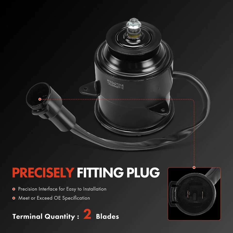 散热器风扇冷却马达适用于雪佛兰道奇克莱斯勒本田马自达五十铃雷克萨斯 — 第 2/4 张图片