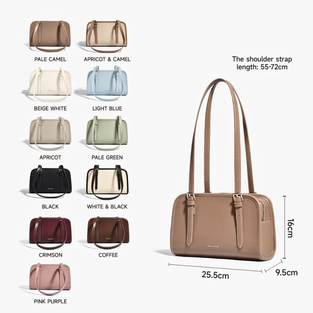 Women Dark Apricot PU Leather lightweight Fahsion 3-Pieces Backpack Shoulder Bag Mini Backpack for Women Light Weight Small Waterproof  main image 2