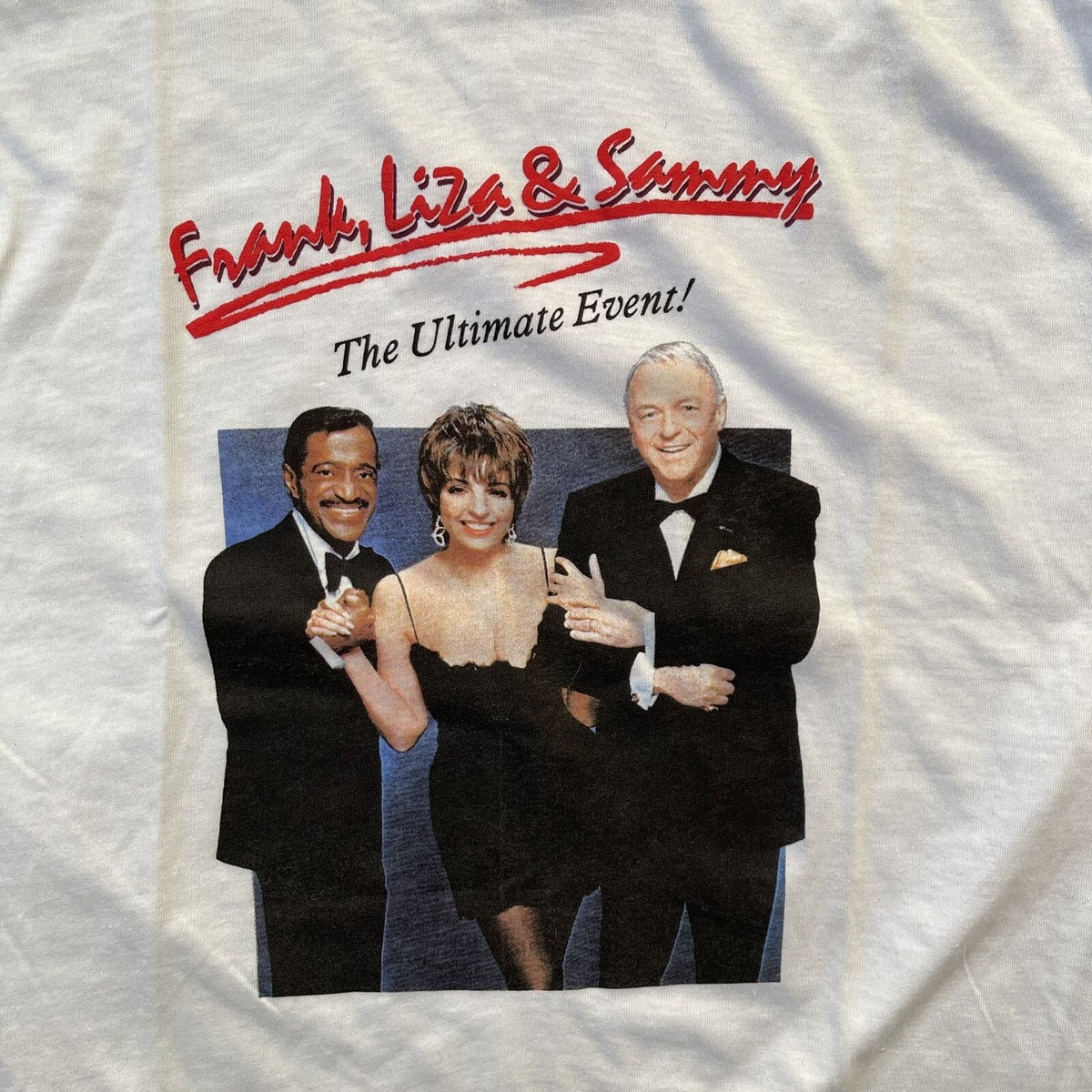 Single Stitch Sinatra Sammy Davis Liza Minelli Shirt 1989