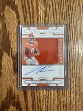 Justyn Ross 2022 National Treasures Collegiate Silhouettes Jersey Auto /99