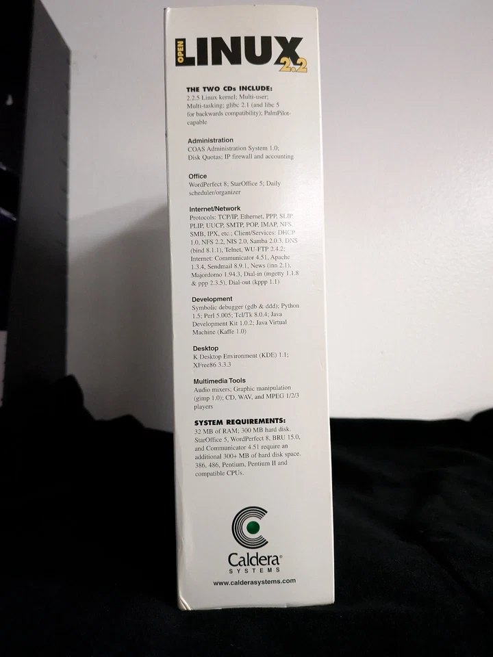 Juego de caja original Open Linux 2.2 1999 Foto 2 de 4