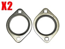 Set of 2, Two Hole 1" Axle Bearing Flangettes for Go Karts Minibike Cart Parts