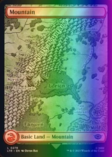 MTG Mountain (278/479) The Lord of the Rings Tales of Middle-earth NM FOIL