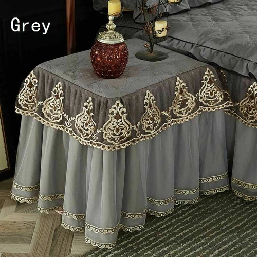 1x Luxus Staubschutz Kleine Tischdecke Nachttisch Schutzplatte Wohndeko Multi - Bild 4 von 11