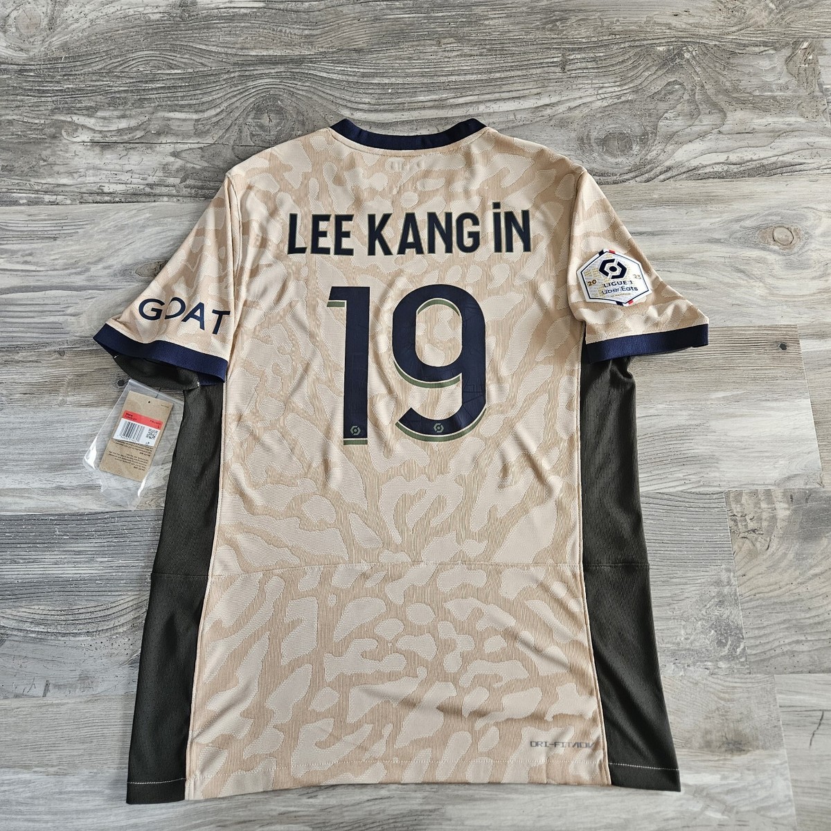 🇫🇷 Jordan PSG Kang Lee In#19 2023/2024 Fourth 4th Jersey Size L