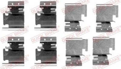Zubehörsatz, Scheibenbremsbelag vorne hinten Quick Brake 109-1298 für SKODA VW