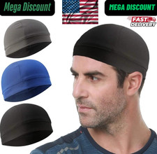3x Helmet Liner Skull Cap Beanie Sweat Wicking Cycling Sport Quick-dry Hat Wrap
