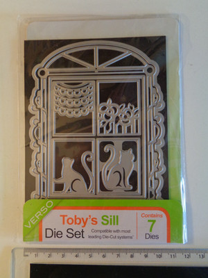 Tonic Studios Toby's Sill - Katzen im Fenster - Bastelstanzenset