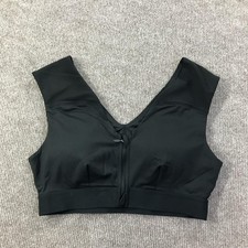 Tommie Copper Sports Bra Womens Large Front Zip Znergy Support 9004WR Athletic