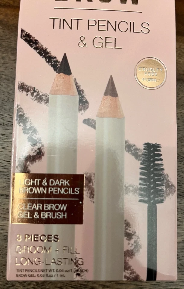 Paquete de 3 lápices y gel esenciales para cejas Ellen Tracy Foto 2 de 4