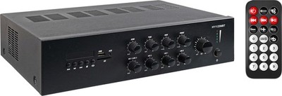Mischpult Beschallungsverstärker 100V Leitung mit Mediaplayer 230V oder 24V DC