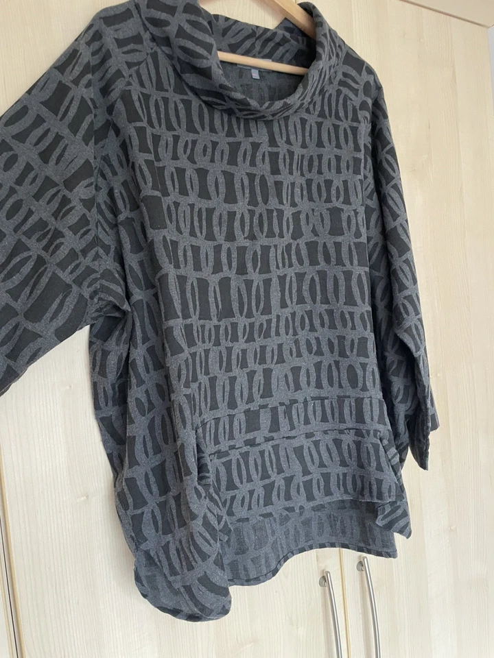 Sahara Cowl Neck Top Tunic Blouse Pockets M/L Ch62’ Boxy - Image 4 of 4