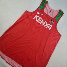 Nike Pro Elite Kenya Olympic Singlet Track Field Men's L Made in USA 898134