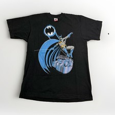 Vintage 80s DC Comics Batman T Shirt L Mens Single Stitch 1989 Superhero Gotham