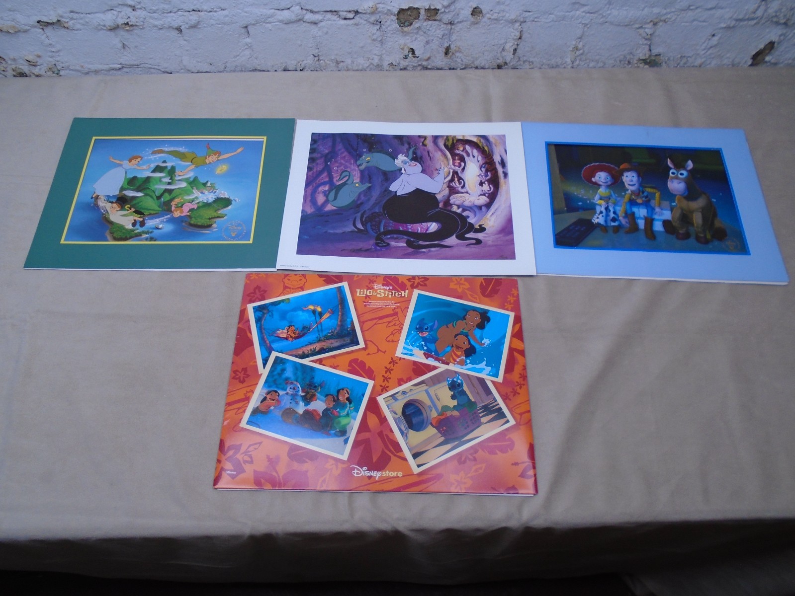 VTG Walt Disney World Art PrintsLilo Stitch Toy Story Little Mermaid Peter Pan