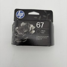 HP 67 Black Original Ink Cartridge, Expiration: jun 2027