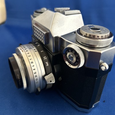 Zeiss Ikon Contaflex 35mm Synchro-Compur Tessar 1:28 50 mm Lens AS