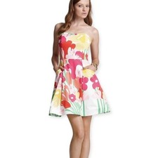 Lily Pulitzer Lavish Lilly  Blossom  Strapless Dress Pockets 4