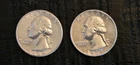 1964 - D & 1964 - P Washington Silver Quarters, US Coins 25c, Circulated, ...