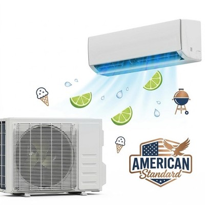 11500 BTU Wifi Enabled Mini Split Air Conditioner & Heater,17 SEER2 Wall AC Unit