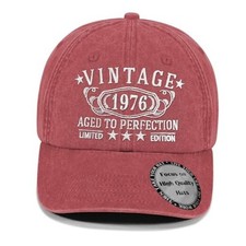 Birthday Gifts for Men Women, Personalized 30th - 100th Birthday C-1.red 1976