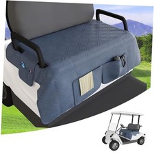 Golf Cart Seat Cover for Club Car, Waterproof, Washable, Breathable, Navy Blue