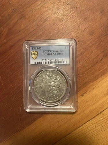 1893-0 Morgan Silver Dollar PCGS XF Detail w/ Scratch