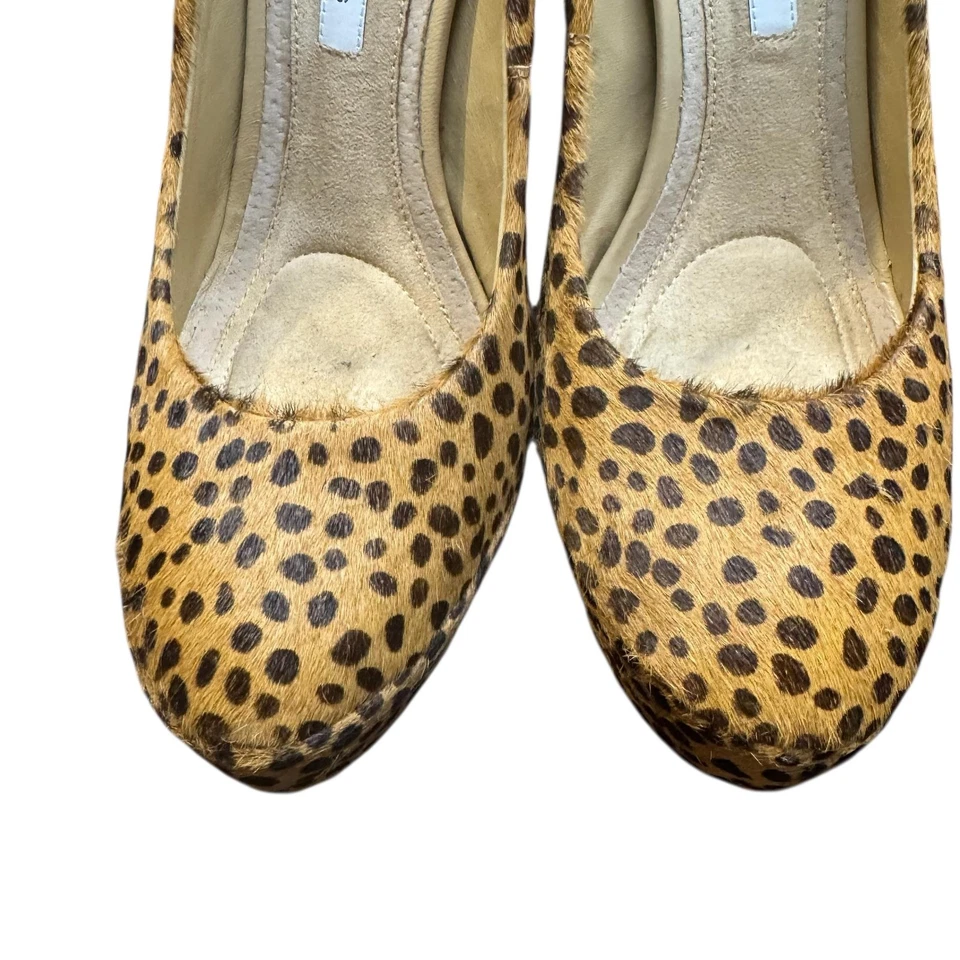 Diane von Furstenberg Zapatos Mujer Leopardo Pelo Poni Pelo de becerro Tacones de aguja Foto 2 de 4