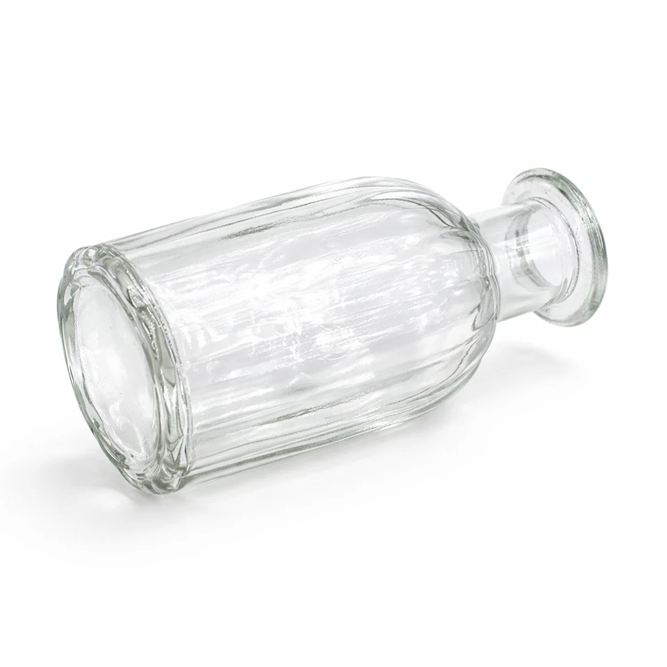 4 Glasflaschen Blumenvasen Dekoflaschen Set Minikaraffen Fläschchen Glaskaraffen - Bild 4 von 4