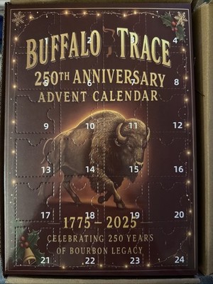 Buffalo Trace Bourbon Ornament Advent Calendar 2025, 250th Anniversary
