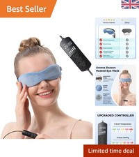 Portable Heated Cotton Eye Mask - 6 Timing Settings for Eye Comfort Anytime
