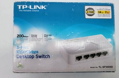 TP-Link TL-SF1005D Desktop Switch 5-Port 10/100Mbps Fast Ethernet
