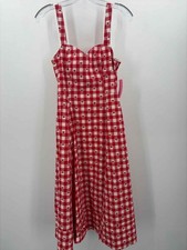 Pre-Owned Avec Les Filles Red Size 4 Midi Sle...
