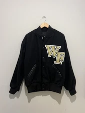 Wake Forest Deacons Ripon Wool Varsity Jacket Player Issued Liz Burnette L