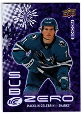 2024-25 Upper Deck Ice Sub Zero Subzero Rookie MACKLIN CELEBRINI SZ-CE 499 UD RC