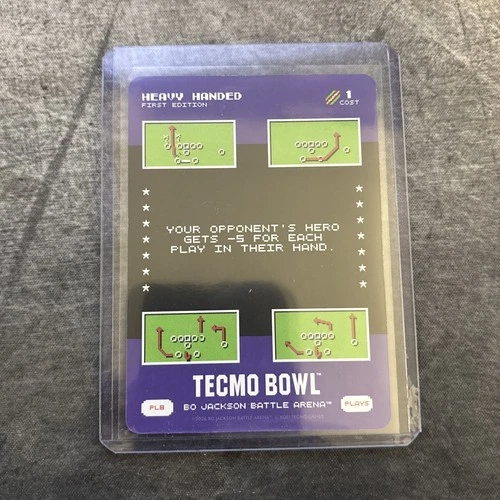 2026 Bo Jackson Battle Arena Tecmo Bowl Plays HEAVY HANDED PL8 SSP