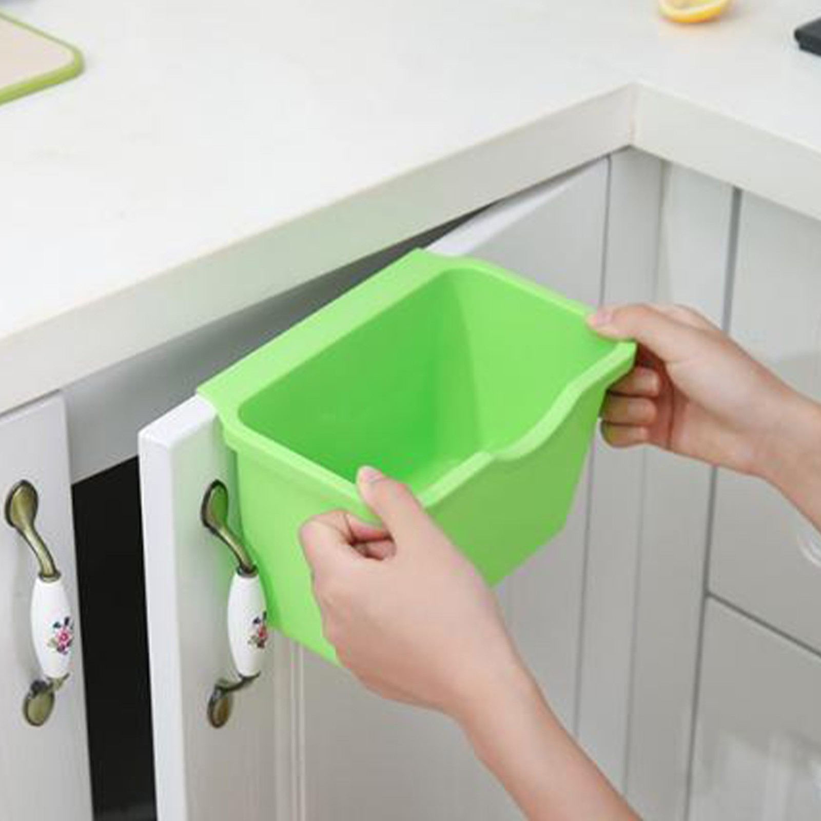 Large Capacity Hanging Trash Can For Kitchen Space Saving Recommended