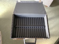 Vintage/Retro 32 Black Striped Audio Cassette Case Holder