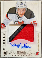 2013 Panini National Treasures 31/99 Stefan Matteau RPA Rookie Patch Auto RC