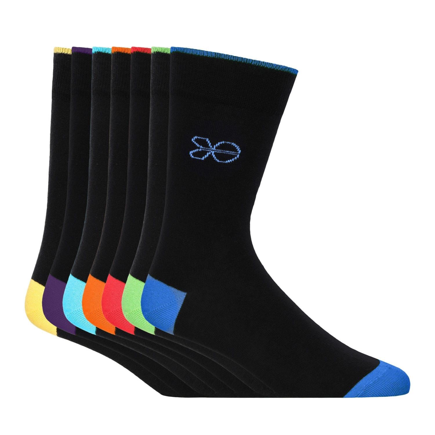 Кроссхатч 7er Pack Farrango Sportsocken для мужчин в Шварце