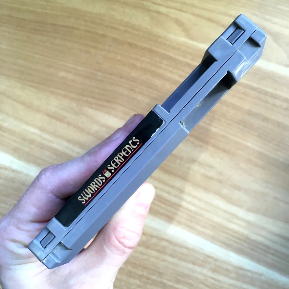 SWORDS AND SERPENTS - CARTOUCHE 100% ORIGINALE NINTENDO NES PAL B HOL Dutch & 'N - Photo 3/4