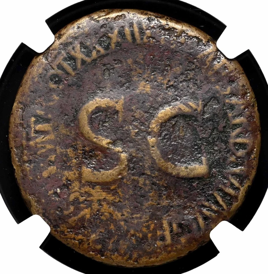 Livia, esposa de Augusto. AD 22-23. Æ Sestercio, bajo Tiberio, NGC G Foto 2 de 4