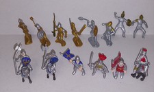 Safari Ltd Miniature Medieval Knights and Horses Figures Guardsman Soldier Lot